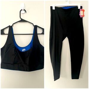 Fabletics Workout Set‎ 1X Midi Bralette and High Waisted Leggings
